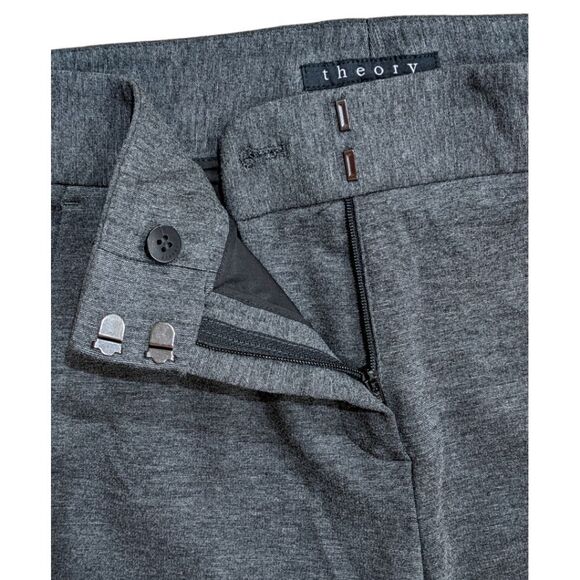 Theory Women's Grey Pleated Trousers Size 2 - Picture 3 of 5